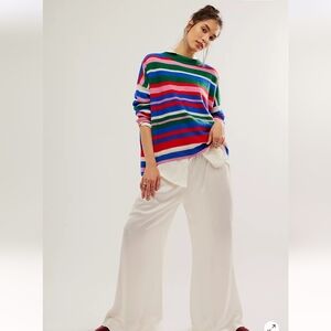 Free People NWOTs Easy Street Cashmere Multi-Stripe Tunic